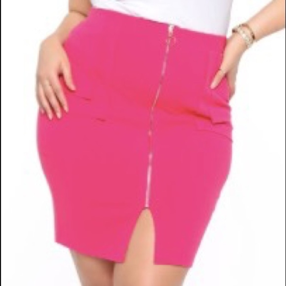Better Than Ever Midi Skirt - Fuchsia